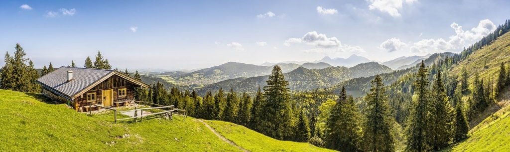 Paisaje de los Alpes