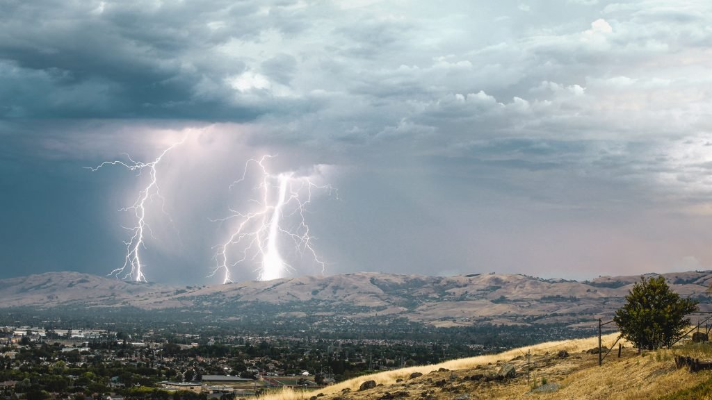 Tormenta de verano provocad por una DANA