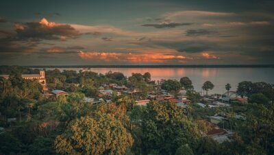 El rio Amazonas a su paso por Colombia