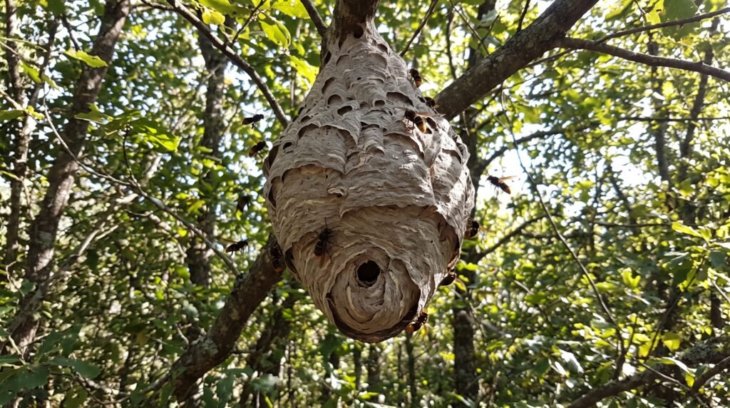 Nido de avispas asiáticas