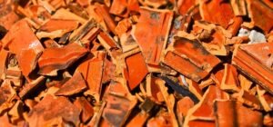 Material de ecombros en un punto limpio